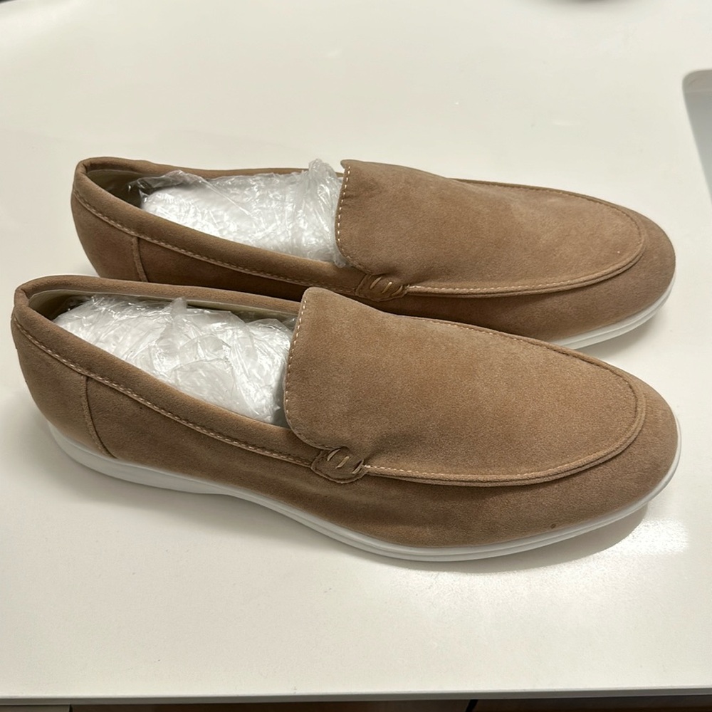 Old Money Suede Loafer, Caramel, size US 13 / EU 46 / UK 12